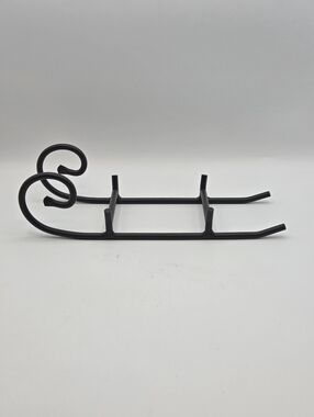 Longaberger Holiday Sleigh Basket Wrought Iron Runners